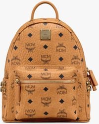 MCM - Dual Stark Small Visetos Faux-Leather Backpack  - Lyst