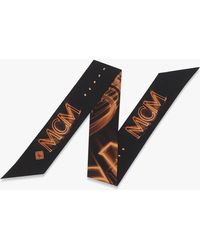 MCM - M50 Logo Petite Silk Scarf - Lyst