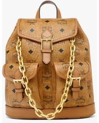 MCM - Aren Drawstring Backpack In Visetos - Lyst
