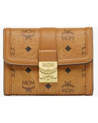 MCM - Tracy Trifold Wallet In Visetos - Lyst
