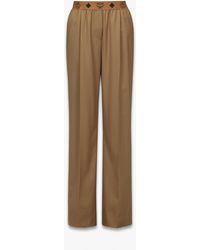 MCM - Monogram Pants In Wool Twill - Lyst