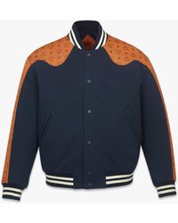 MCM - Ponte Varsity Jacket In Monogram Neoprene Jacquard - Lyst