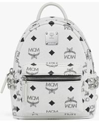 MCM - Stark Bebe Boo Side Studs Backpack In Visetos - Lyst