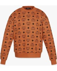 MCM - Maxi Monogram Print Sweatshirt In Organic Cotton - Lyst