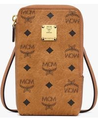 MCM - Aren Phone Pouch In Visetos - Lyst