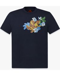 MCM - Floral T-shirt In Organic Cotton - Lyst