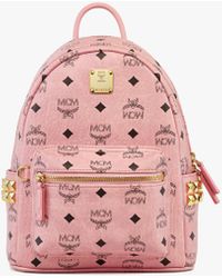 MCM - Stark Side Studs Backpack In Visetos - Lyst