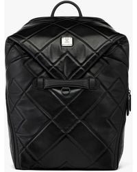 MCM - Aren Backpack In Diamond Quilted Leather - Lyst