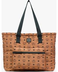 MCM - Aren Packable Tote In Monogram Nylon - Lyst