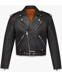 MCM - Cropped Rider Jacket In Lamb Leather - Lyst