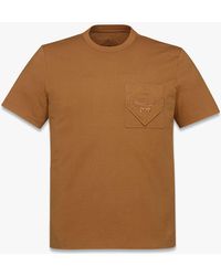 MCM - Essential Logo Pocket T-shirt - Lyst