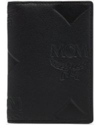 MCM - Aren Bifold Card Wallet In Maxi Monogram Leather - Lyst