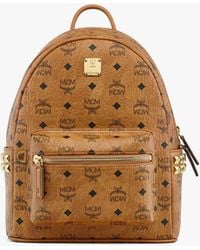 MCM - Stark Side Studs Backpack In Visetos - Lyst
