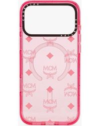 MCM Iphone 17 Pro X Casetify Monogram Impact Iphone Case in Pink