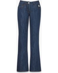 MCM - Flared Pants In Lurex Denim - Lyst