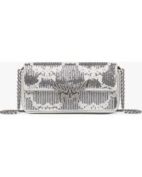 MCM - Himmel Shoulder Bag In Sequin Monogram Leather - Lyst