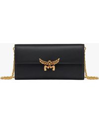 MCM - Himmel Chain Wallet In Spanish Calf Leather - Lyst