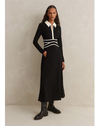 ME+EM - Travel Tailoring Contrast Detail Maxi Dress - Lyst