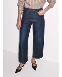 ME+EM - Relaxed Straight Crop Jean - Lyst