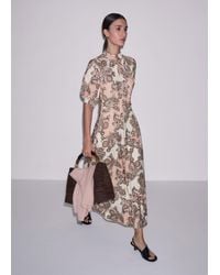 ME+EM - Colour Block Paisley Print Fit & Flare Maxi Dress - Lyst