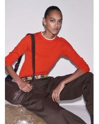 ME+EM - Merino Cashmere Barely There Trim Jumper Vivid Soft - Lyst