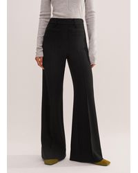 ME+EM - Regular-Length Textured Subtle Flare Pant - Lyst