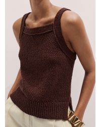 ME+EM - Bouclé Knit Top - Lyst