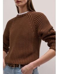 ME+EM - Chunky Cotton Raglan Jumper - Lyst