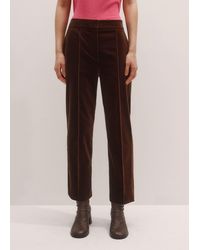 ME+EM - Velvet Slim Crop Trouser - Lyst