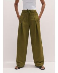 ME+EM - Italian Linen Blend Relaxed Taper Trouser - Lyst