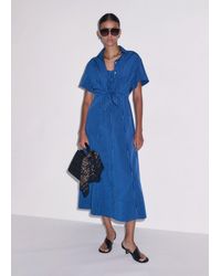 ME+EM - 2-In-1 Fit & Flare Maxi Shirt Dress - Lyst