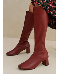 ME+EM - Knee High Stretch Leather Boot - Lyst