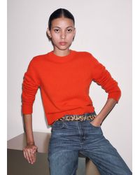 ME+EM - Cashmere Crew Neck Crop Jumper - Lyst