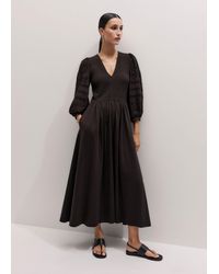 ME+EM - Broderie Anglaise Sleeve Maxi Dress - Lyst
