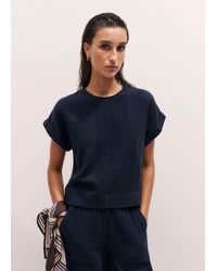 ME+EM - Cheesecloth T-Shirt - Lyst