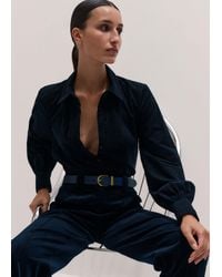 ME+EM - Micro Cord Slim Fitting Blouse - Lyst