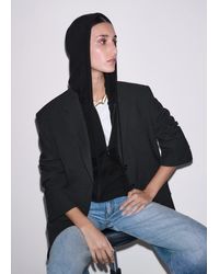 ME+EM - Cashmere Sleeveless Relaxed Zip Hoody - Lyst