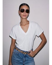 ME+EM - Soft Washed V-Neck Tee - Lyst