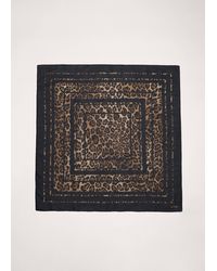 ME+EM - Border Scarf Dark Multi - Lyst