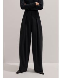 ME+EM - Exaggerated Tapered Pleat Trouser - Lyst