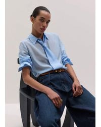 ME+EM - Silk Cotton Cloud Layering Shirt + Tie - Lyst