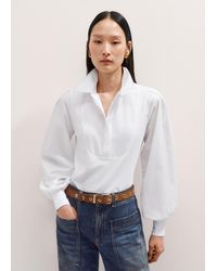 ME+EM - Texture Clash Layering Shirt - Lyst