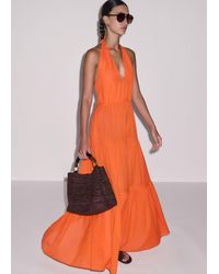 ME+EM - Cotton Voile Tiered Maxi Dress - Lyst