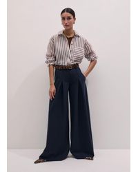 ME+EM - Ultimate Wide Pleat Front Trouser - Lyst