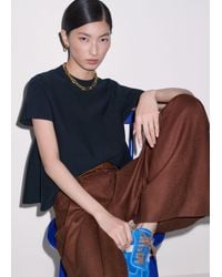 ME+EM - Wool Stretch Short Sleeve Swing Knit Top - Lyst