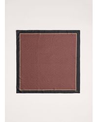 ME+EM - Reversible Geometric Print Scarf Barolo - Lyst