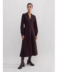 ME+EM - Travel Tailoring Zip Front Midi Dress - Lyst