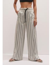 ME+EM - Fluid Wide-Leg Track Pant/Tobacco - Lyst