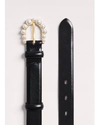 ME+EM - Faux Pearl Buckle Belt - Lyst