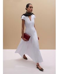 ME+EM - V-Neck Fit And Flare Maxi Dress - Lyst